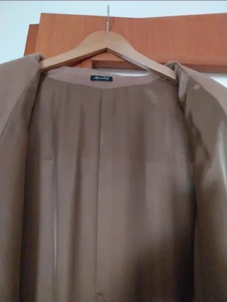 Cappotto lana marrone