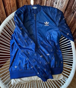 Chaqueta cortavientos Adidas azul
