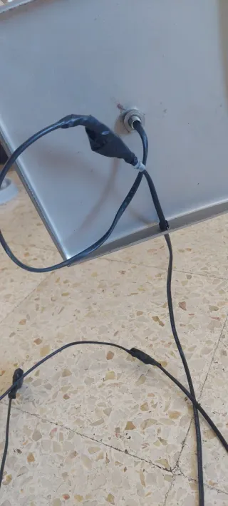 Lámpara de pie vintage plastico metal