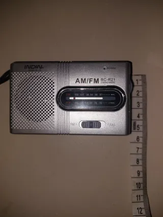 Radio Mini INDIN AM/FM BC-R21 Plata