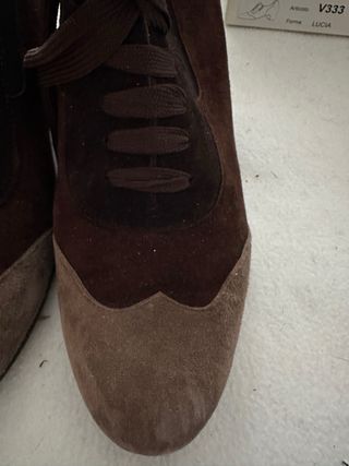 Stringate Roberto Spinelli camoscio marrone 40