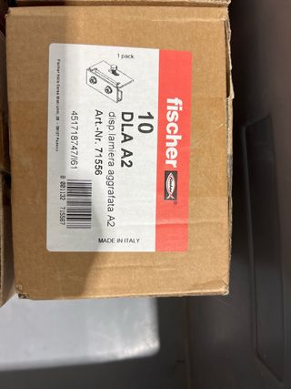 Fischer DLA A2 - Disp. Lamiera Aggrafata (10 uds)