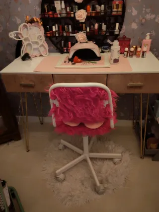 Escritorio/Tocador Terciopelo con Silla