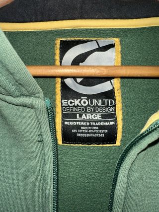 Sudadera Ecko Unltd con capucha verde