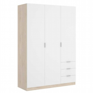 Armario 120x184x52 cm 3 Puertas 3 Cajones Essen.
