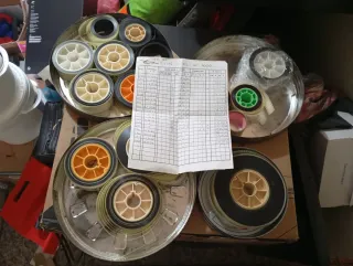 Rollo de película antigua La Cosa