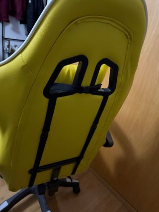 Cadeira Gaming Amarela e Branca