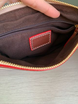 Bolso Loewe Beige y Rojo