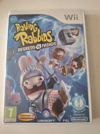 Juego Wii Raving Rabbids Regreso al Pasado