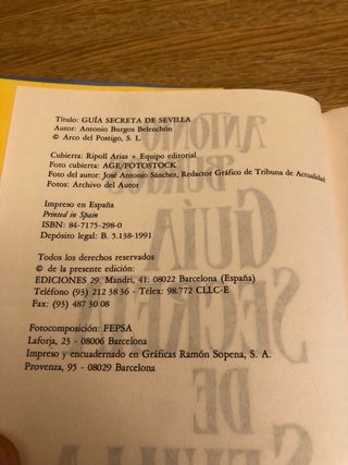 Guía secreta de Sevilla / Antonio Burgos