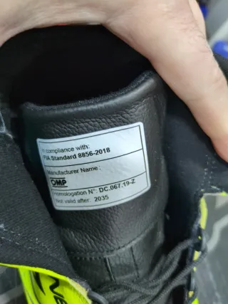 Botas OMP ONE-S FIA 8856-2018 talla 45