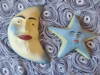 Luna y Estrella Decorativas Pared