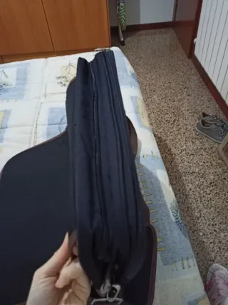 Bolso de trabajo negro y marrón