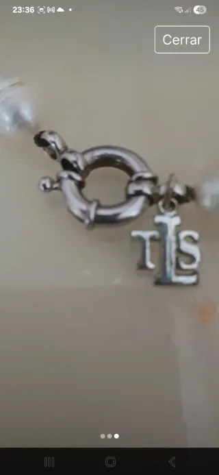 Gargantilla de perlas de agua