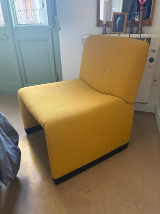 Butaca vintage Giancarlo Piretti mostaza