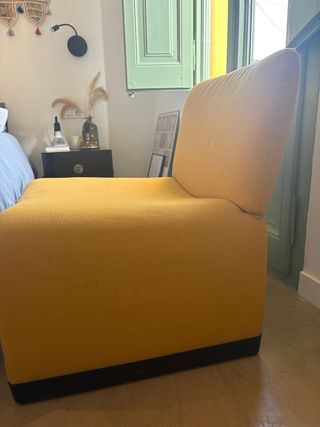 Butaca vintage Giancarlo Piretti mostaza