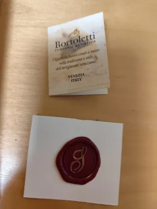 Sello de lacre Bortoletti letra S