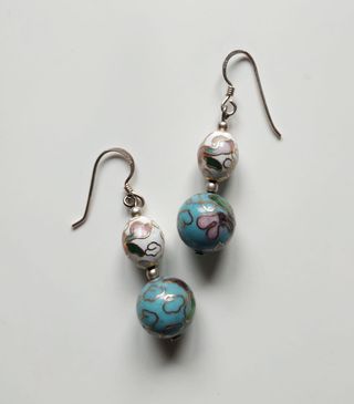 Orecchini vintage perle Cina pendenti