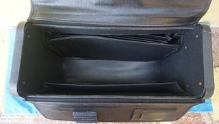 Maletín Cuero Vintage Negro 49x34x20cm