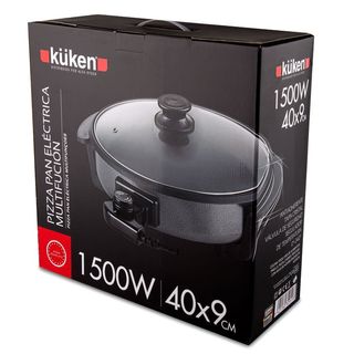 Pizza/pan eléctrica con tapa