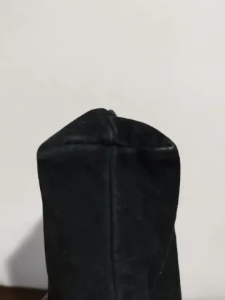 Pochette vintage Vogue pelle nera e oro