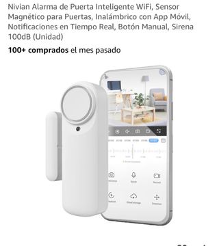 Alarma Puerta Inteligente Nivian WiFi