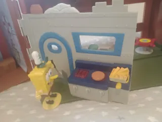 Lote Casa Bob Esponja y Crustáceo Crujiente