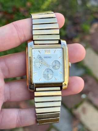 Orologio Seiko Tank Multifunzione Vintage Retrò