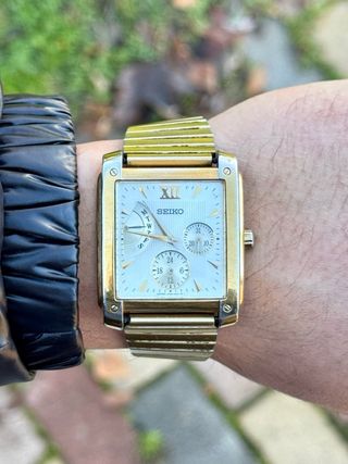 Orologio Seiko Tank Multifunzione Vintage Retrò