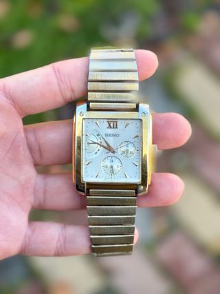 Orologio Seiko Tank Multifunzione Vintage Retrò