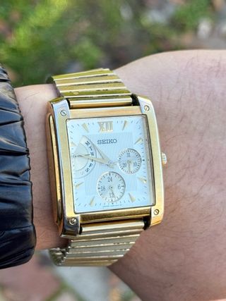 Orologio Seiko Tank Multifunzione Vintage Retrò