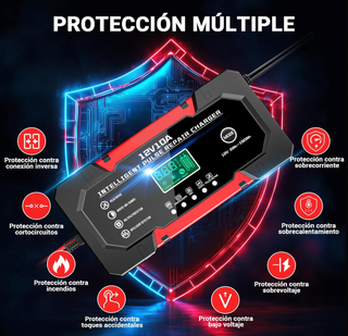 Cargador inteligente 12V 10A para baterías