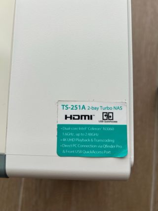 QNAP TS-251A NAS Doble Núcleo 1.6GHz