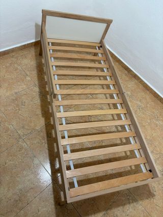 Estructura cama infantil 160x70cm +somier +colchón