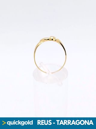 035-01-00849 ANILLO ORO 18K ONDAS T15