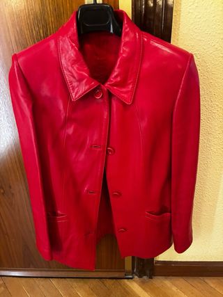Chaqueta Piel Hervas Roja