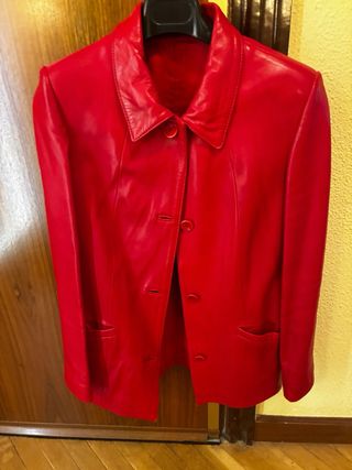 Chaqueta Piel Hervas Roja