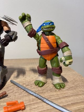 Lote Figuras Tortugas Ninja 2012 + Armas