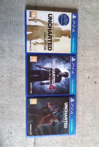 Lote 3 Videojuegos Uncharted PS4
