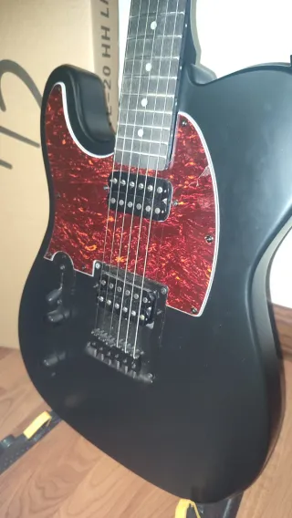 Guitarra zurda Harley Benton TE-20HH Negra