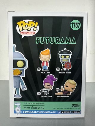 Funko Pop! Futurama Bender 1757 Chase Glow