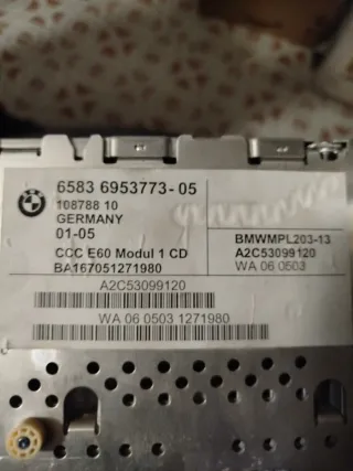 Radio Navegador BMW Serie 5