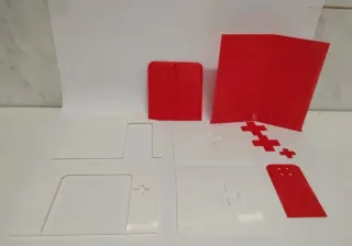 Decoración Scalextric-slot Caseta Cruz Roja .