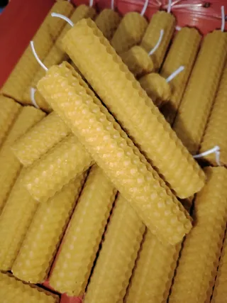 Lote 80 velas cera de abeja