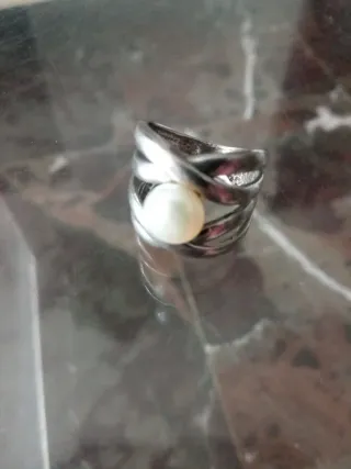 Anillo Plata con Perla