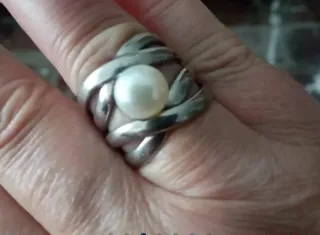 Anillo Plata con Perla