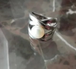 Anillo Plata con Perla