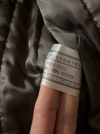 Vera pelle - Giacca imbottita vintage antracite