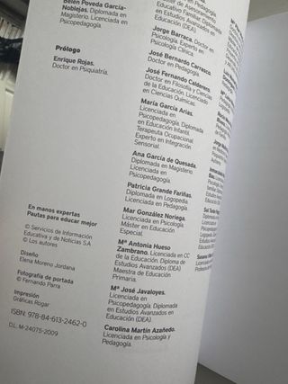 Libro: En manos expertas pautas para educar mejor