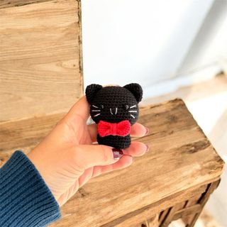 Gato negro amigurumi